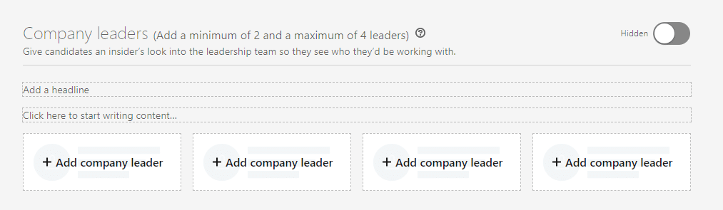 zogeheten company leaders toevoegen aan je linkedin carrièrepagina 